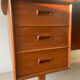 Vintage double-sided Danish teak desk