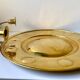 Vintage Wall Double Candle Holder Sconce in Brass