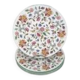 Minton, 6 assiettes plates modèle Haddon Hall, 27 cm, parfait état.