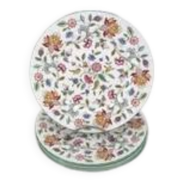 Minton, 6 assiettes plates modèle Haddon Hall, 27 cm, parfait état.