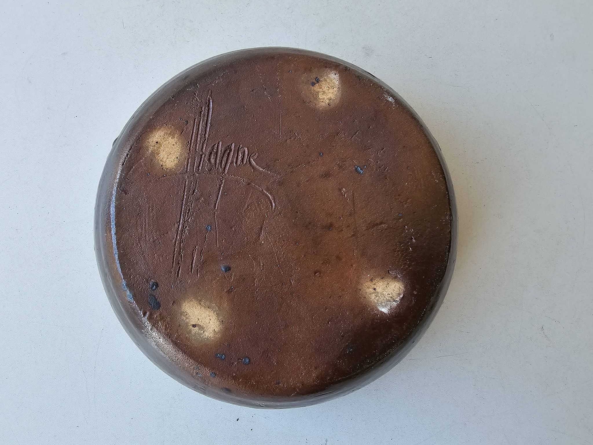 Ashtray dish in ceramic Signed Alain Magne La Borne 70's