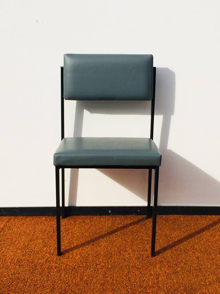 Pair of Pastoe style chairs. Vintage 60s.