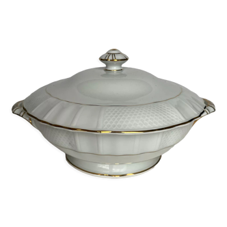 Soupière en porcelaine de Limoges blanche