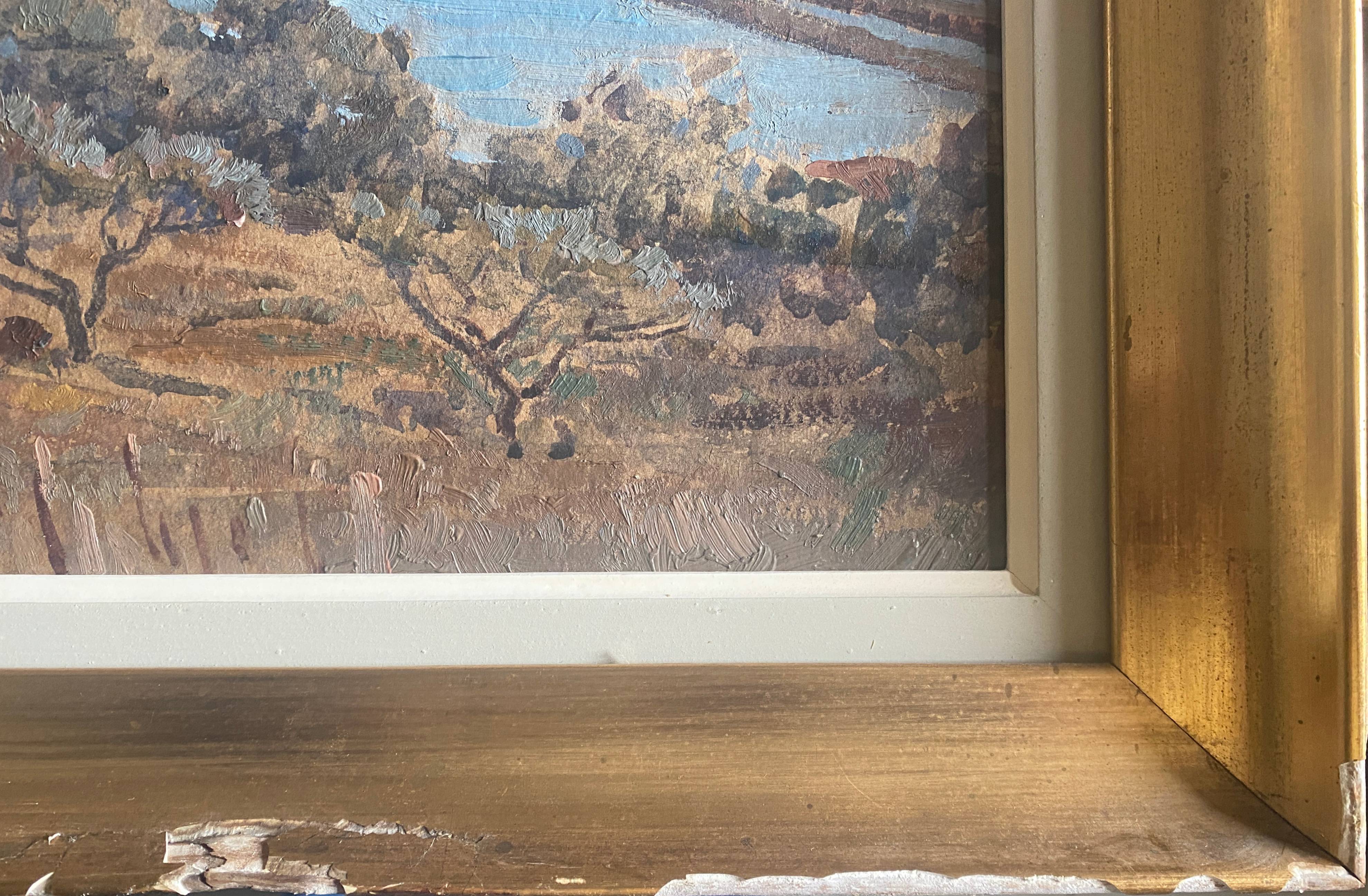 HSP painting "Salt pans at Fos-sur-mer" by Abel GAY (1877-1961)