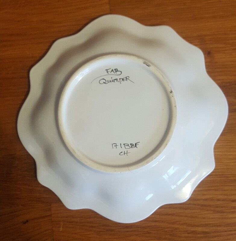 Vintage ceramic cup FAB Quimper