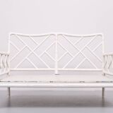 Faux Bamboo Chippendale Two seat Sofa 1970s France