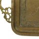 Vintage Oriental Brass Tray Peacock Decoration