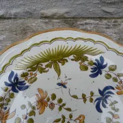 Plate reproduction of old Moustier from the 18th century.