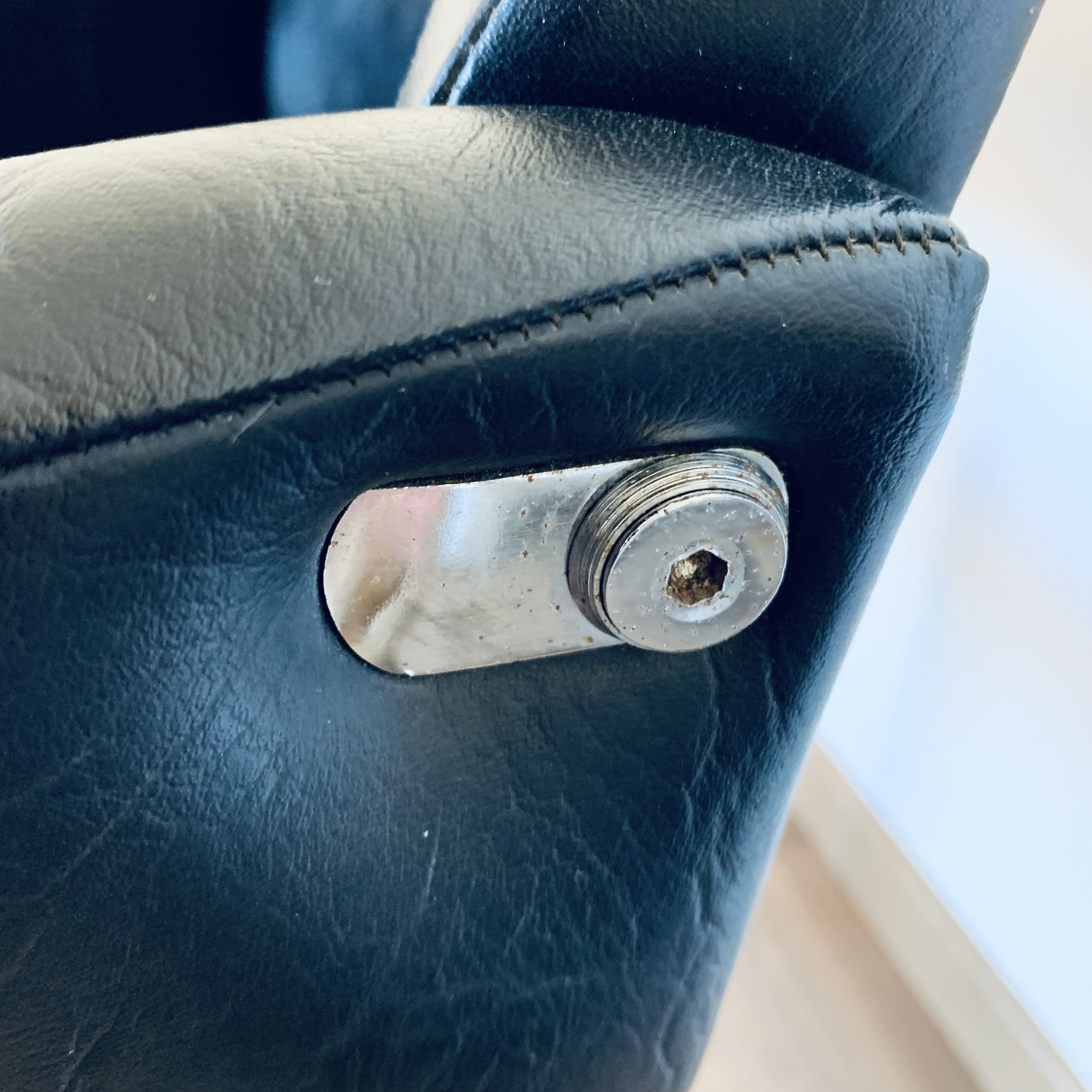 Vintage black armchair