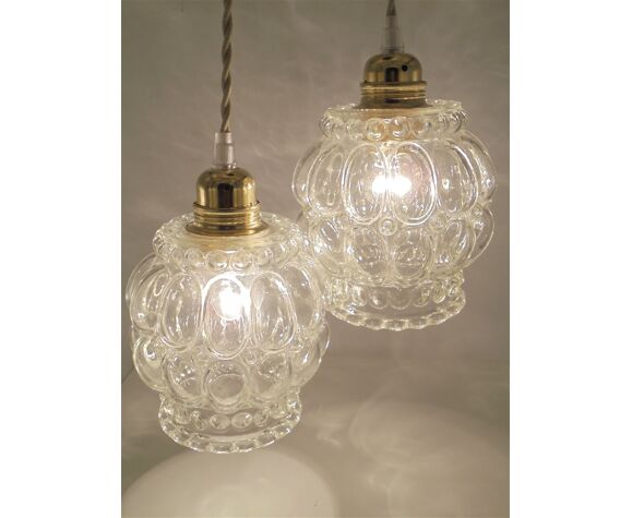 Vintage Pendant Lamp Pair Selency Vintage Pendant Lamp Pair Selency, Vintage Pendant Light Fixture Pair
