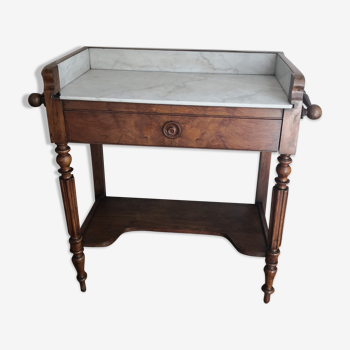 Wooden and marble dressing table