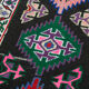 Hand-knotted decorative turkish purple runner carpet 88 cm x 384 cm