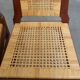 Set of two Art Deco design dining chairs with a wooden frame