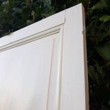 Communication door H220xW80.5cm, old panelled with moulding.