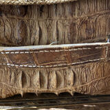 Vintage crocodile suitcase 50s