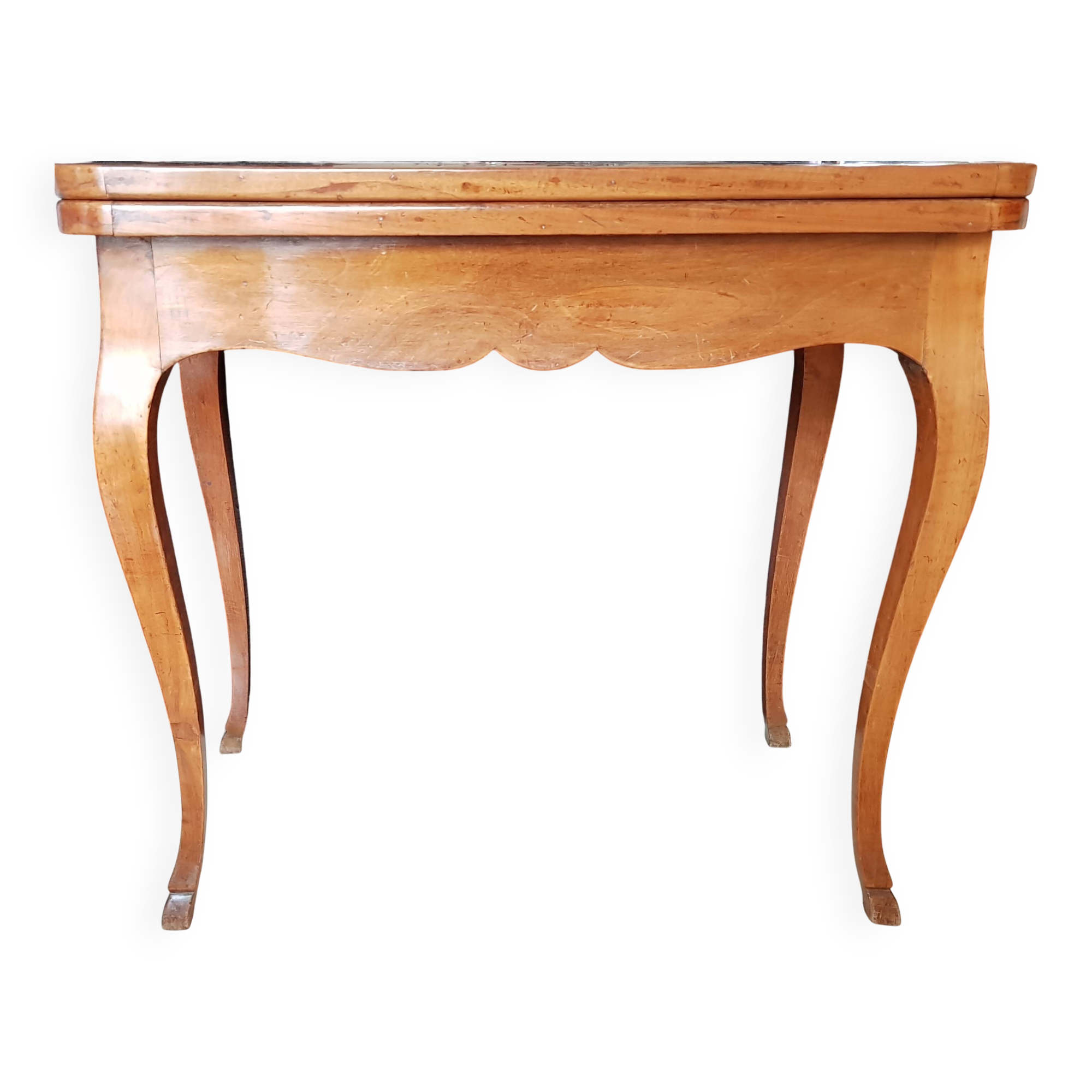 wooden and marquetry game table