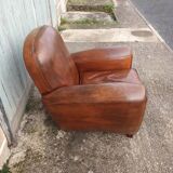 Fauteuil club en cuir