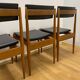 Set of four rare mid-century dining chairs, Denmark, 1970s