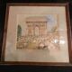 Aquarelle sous verre signée Lucien Genin " L' Arc de Triomphe"