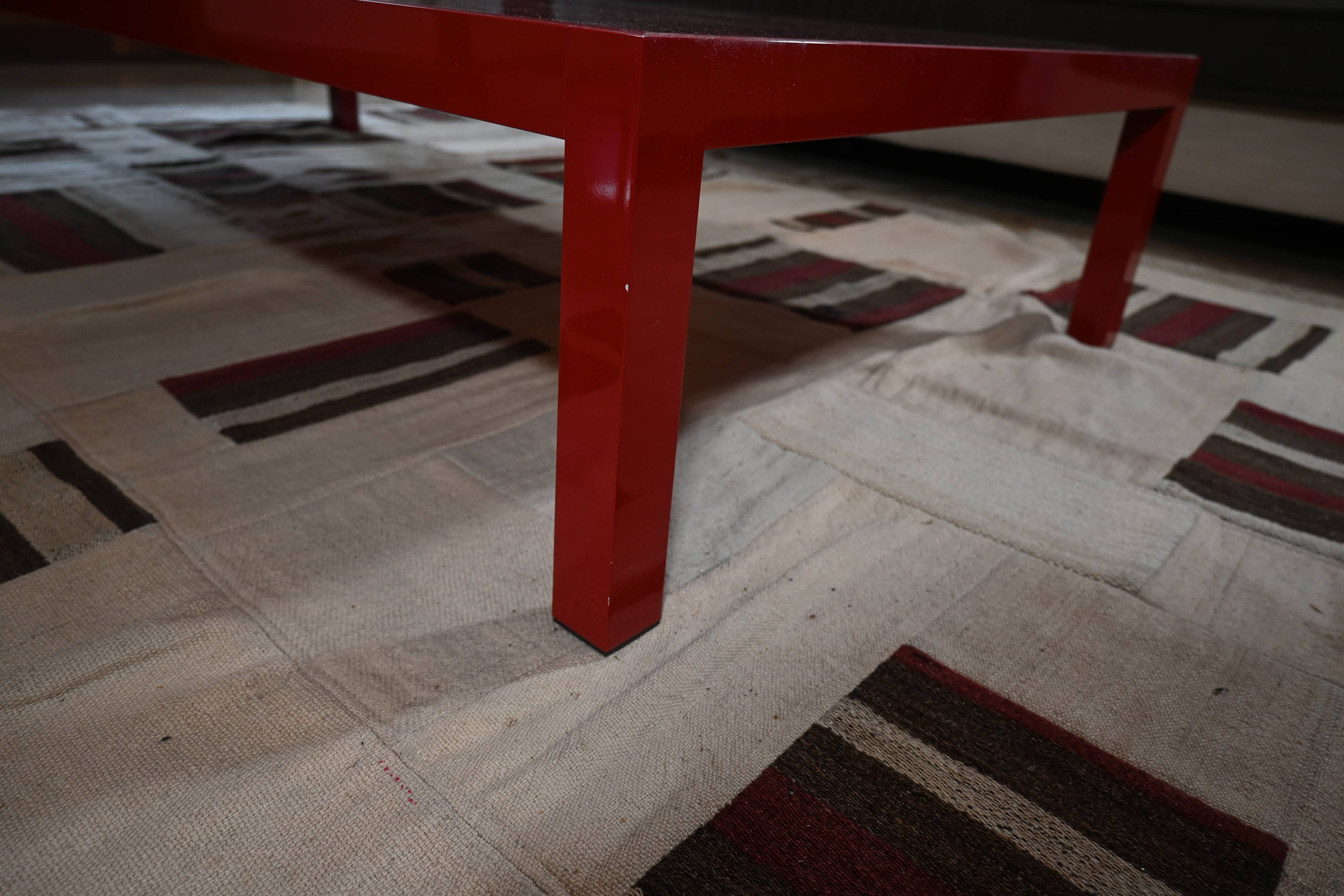 Red MDF Italia coffee table