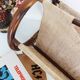 Bamboo fabric magazine rack