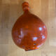 Old lamp base vallauris terracotta orange glazes vintage #e4