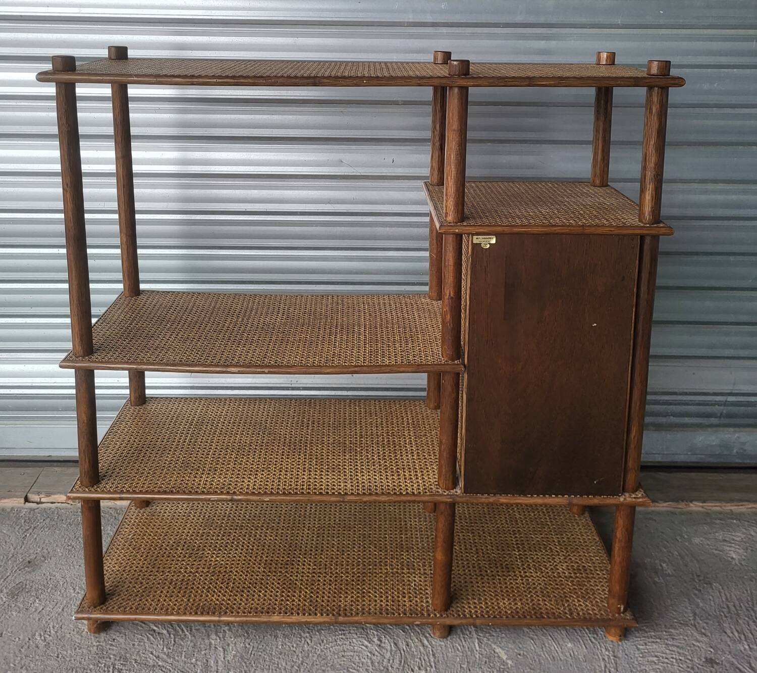 Vintage shelving storage unit library