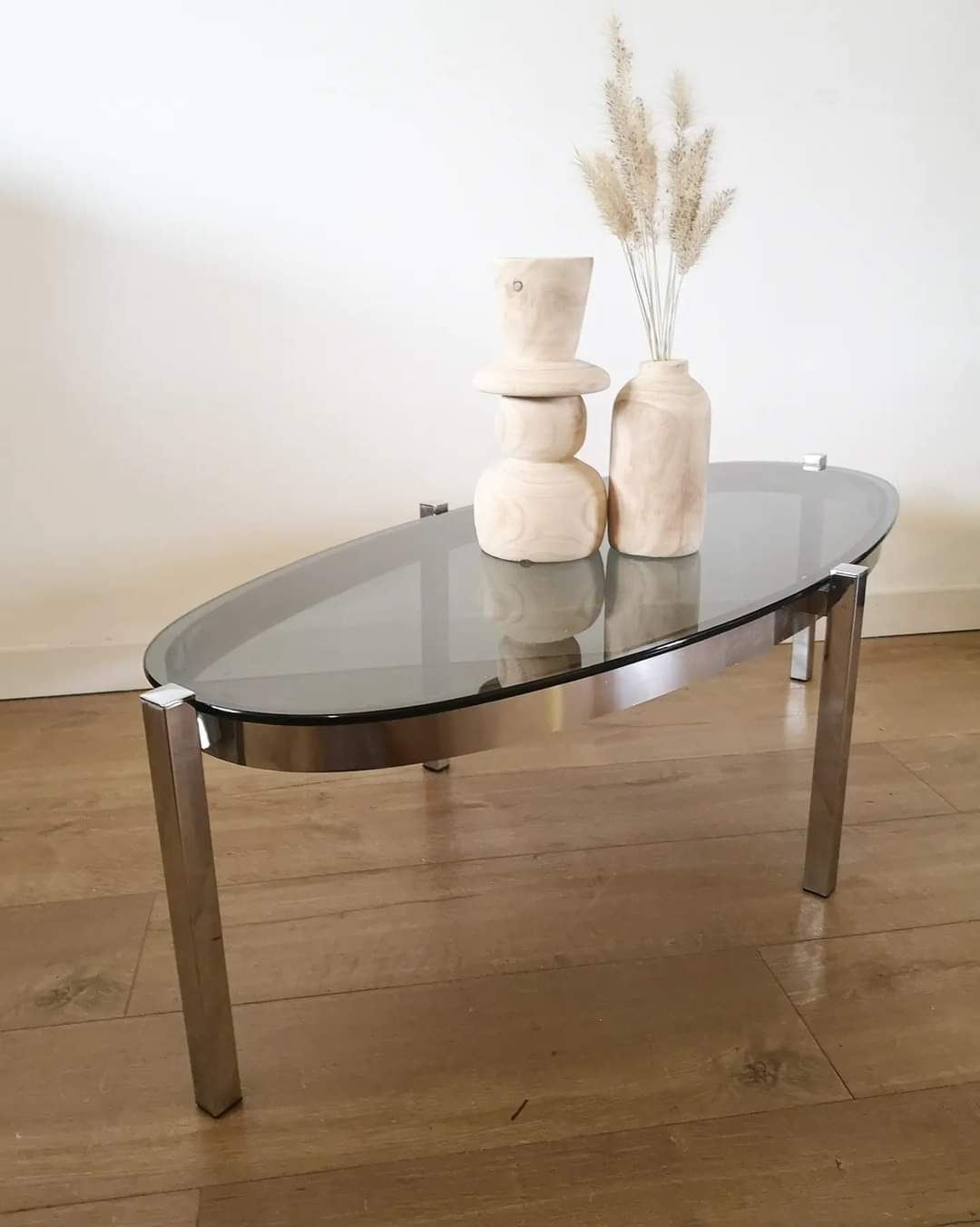 Smoked glass coffee table 70