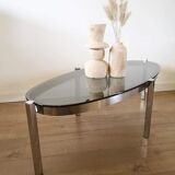 Smoked glass coffee table 70