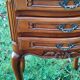 Pair of Louis XV cherry bedside tables - 3 drawer bedside table