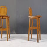 Mid century brutalist bar stools, 1960s