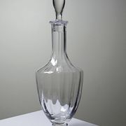 Large crystal decanter from Sèvres, vintage 1970s-1980s.