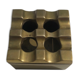 Original Scandinavian Ultima 7 ashtray in holger Bäckström and Bo Ljungberg brass