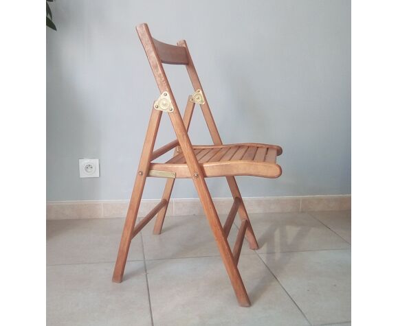 Vintage wooden folding chair