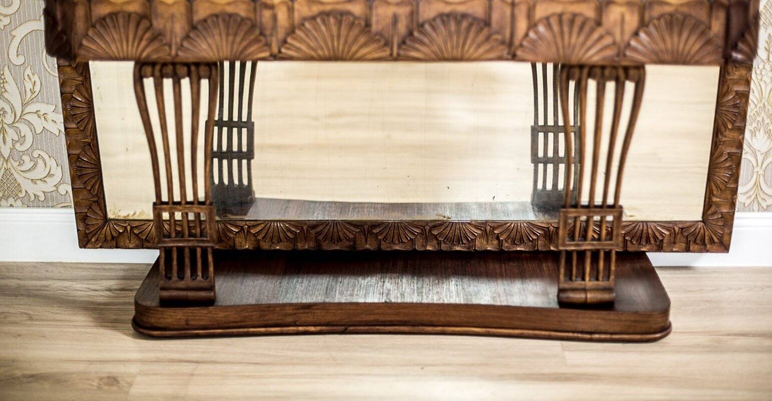 Pearwood Vanity Table with Mirror, 1900s