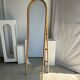 Floor mirror in bamboo and rattan H:1m80