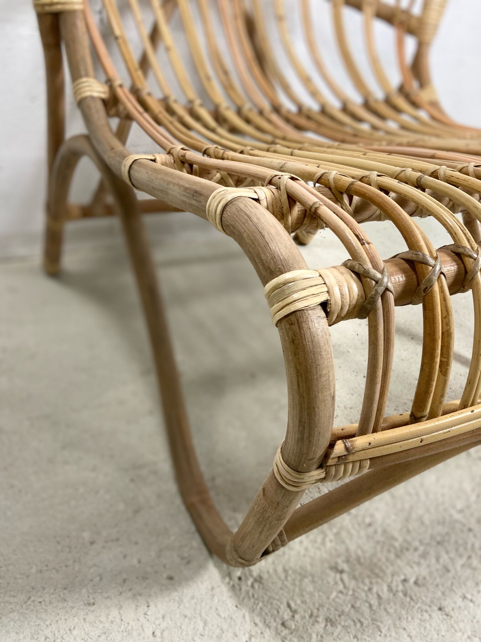 Chair rattan peacock