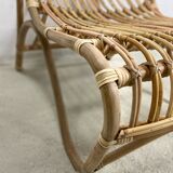 Chair rattan peacock