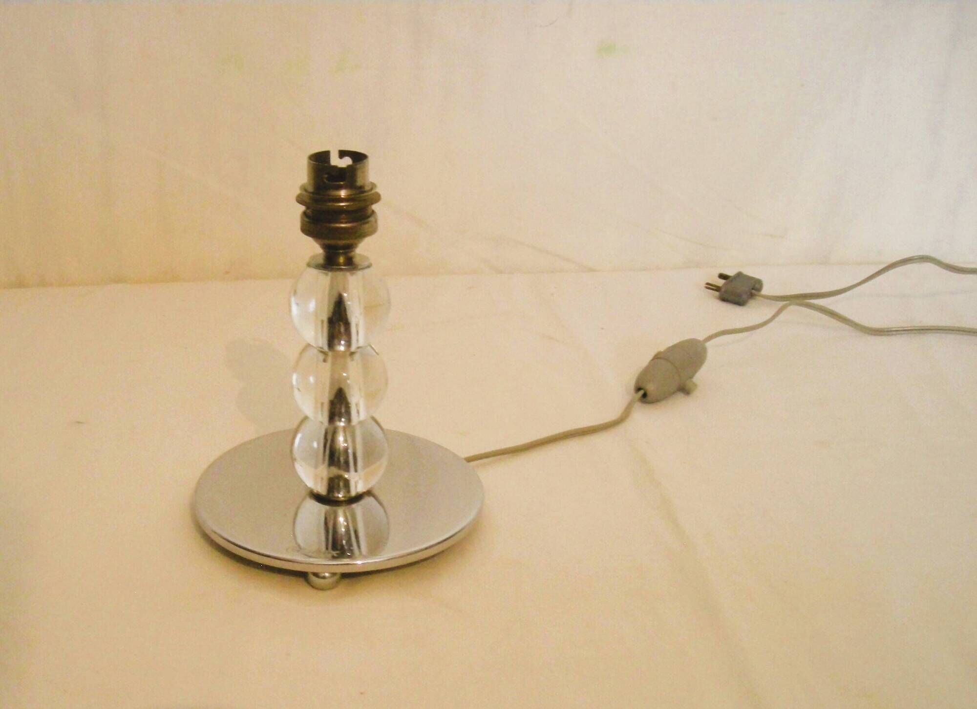 Tripod crystal ball lamp - Crista Lux - Art Deco from the 1930s