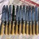 Set of 12 Antique Art Nouveau Table Knives - Tableware