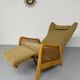 Vintage wingback recliner in Scandinavian design from the 1960s.