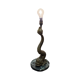 Lampe de table en bronze avec dauphin, style milieu du siècle, années 1950.