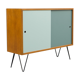 60s, colorful doors, walnut