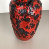 Large Pottery super color Fat Lava Multi-Color 239-41 Vase Scheurich WGP, 1970s