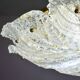 Splendid large size Italian Murano glass yellow and transparent ceiling light