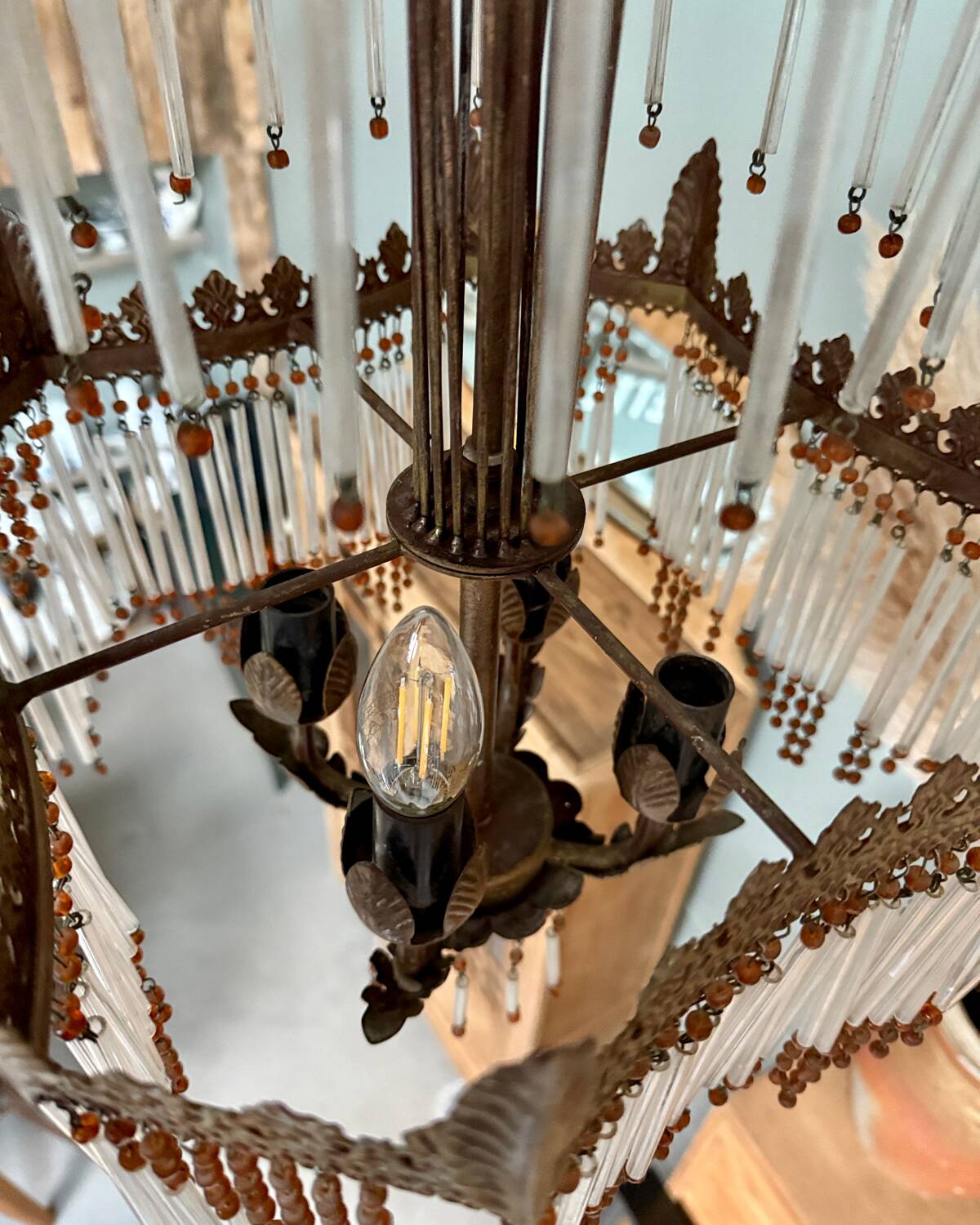 Tassel pendant light