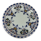 Gien earthenware plate, late 19th century