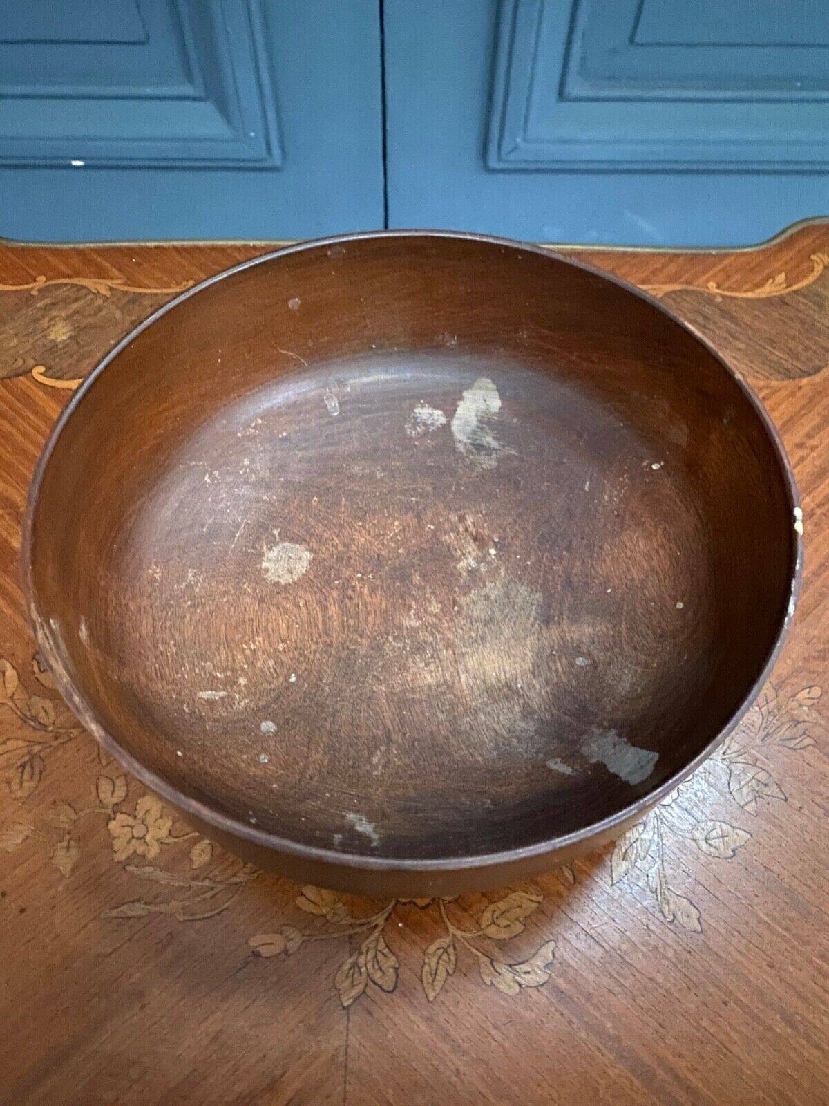 Woodbury Woodware Shelburne Vermont wooden salad bowl 1970