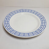 Flat faience plate by Digoin Sarreguemines , "Digne"