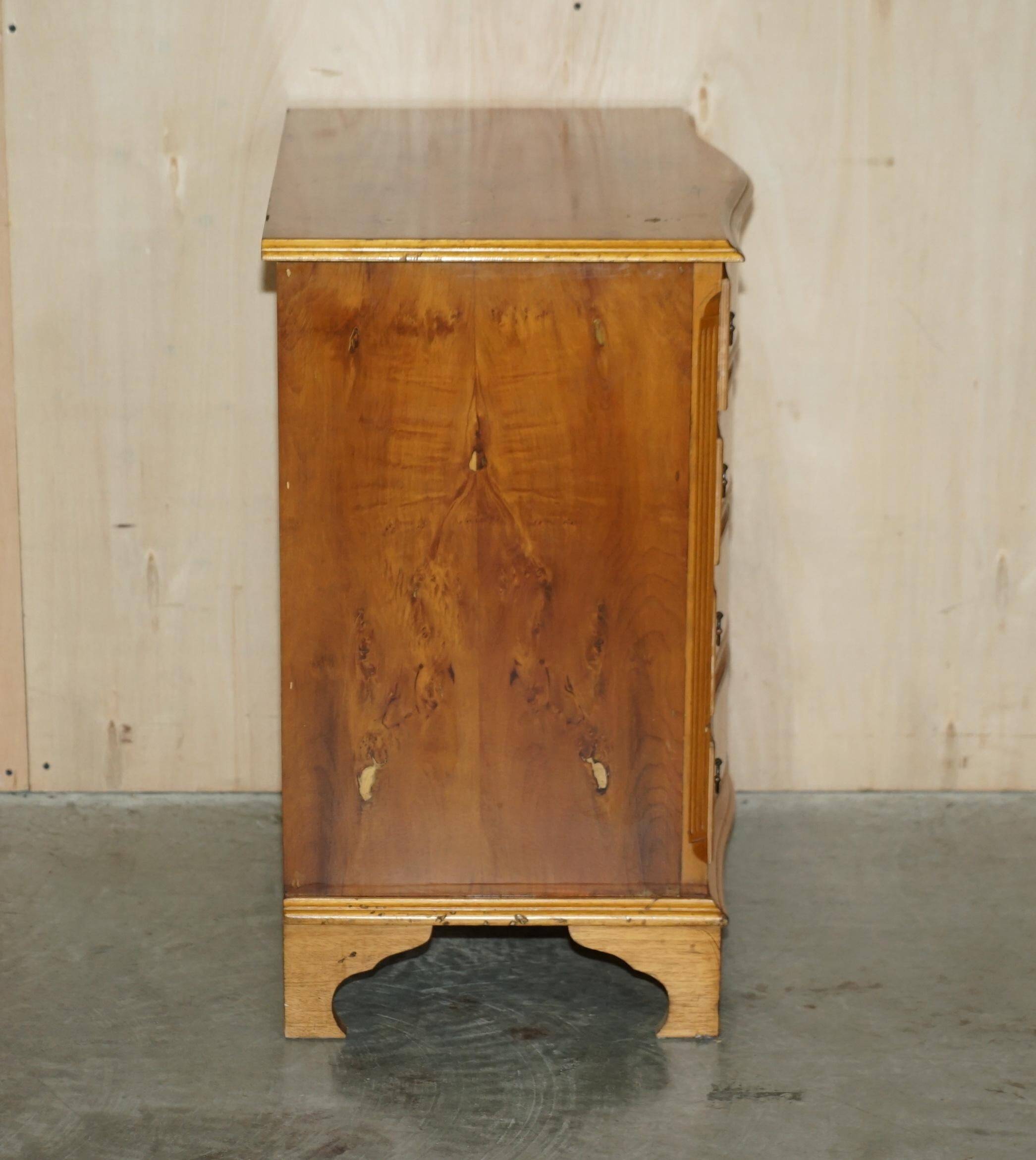 Vintage Pair of Large Knotty Fir and Burl Chests of Drawers
